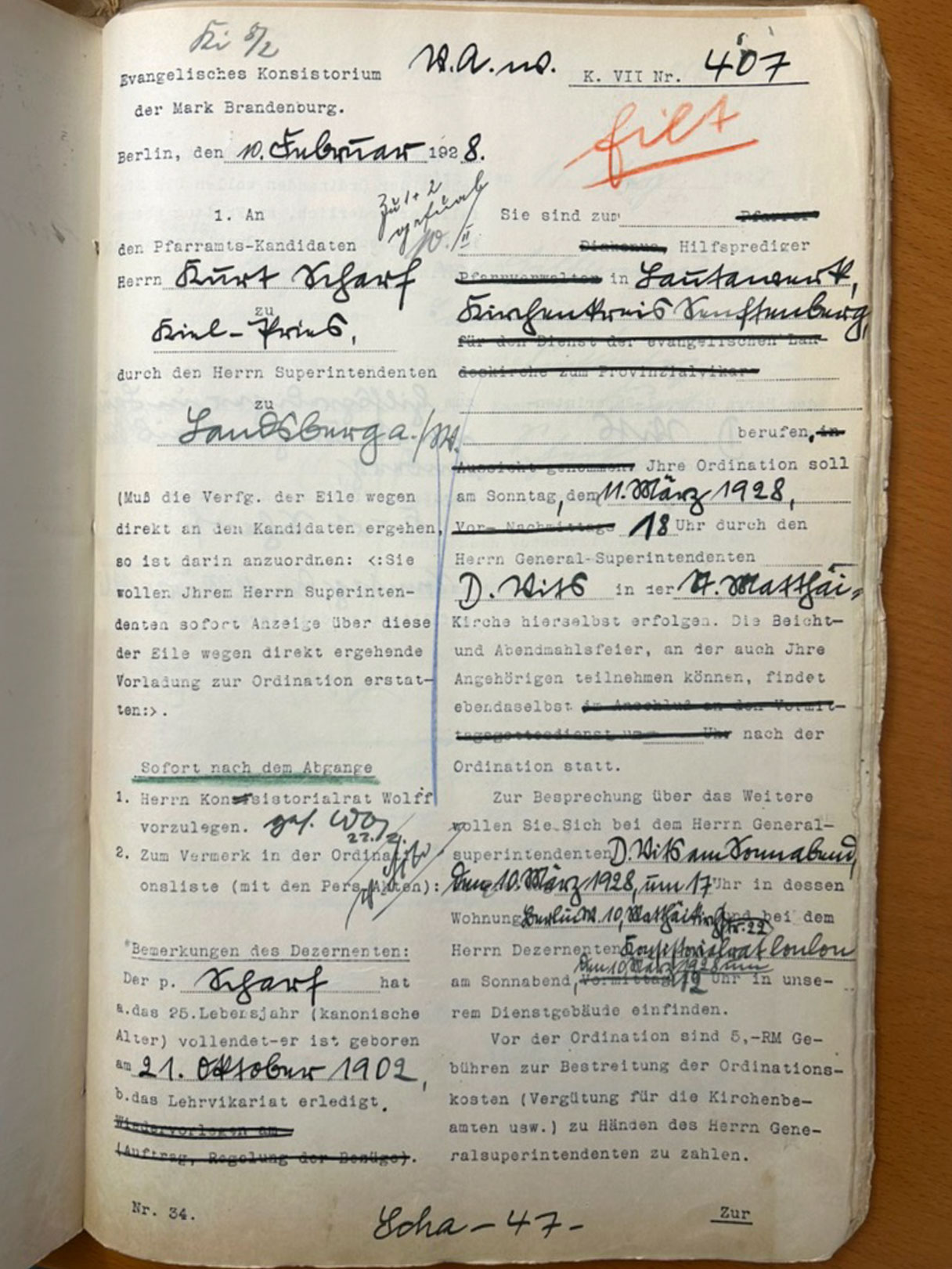 Kurt-Scharf-Berufung